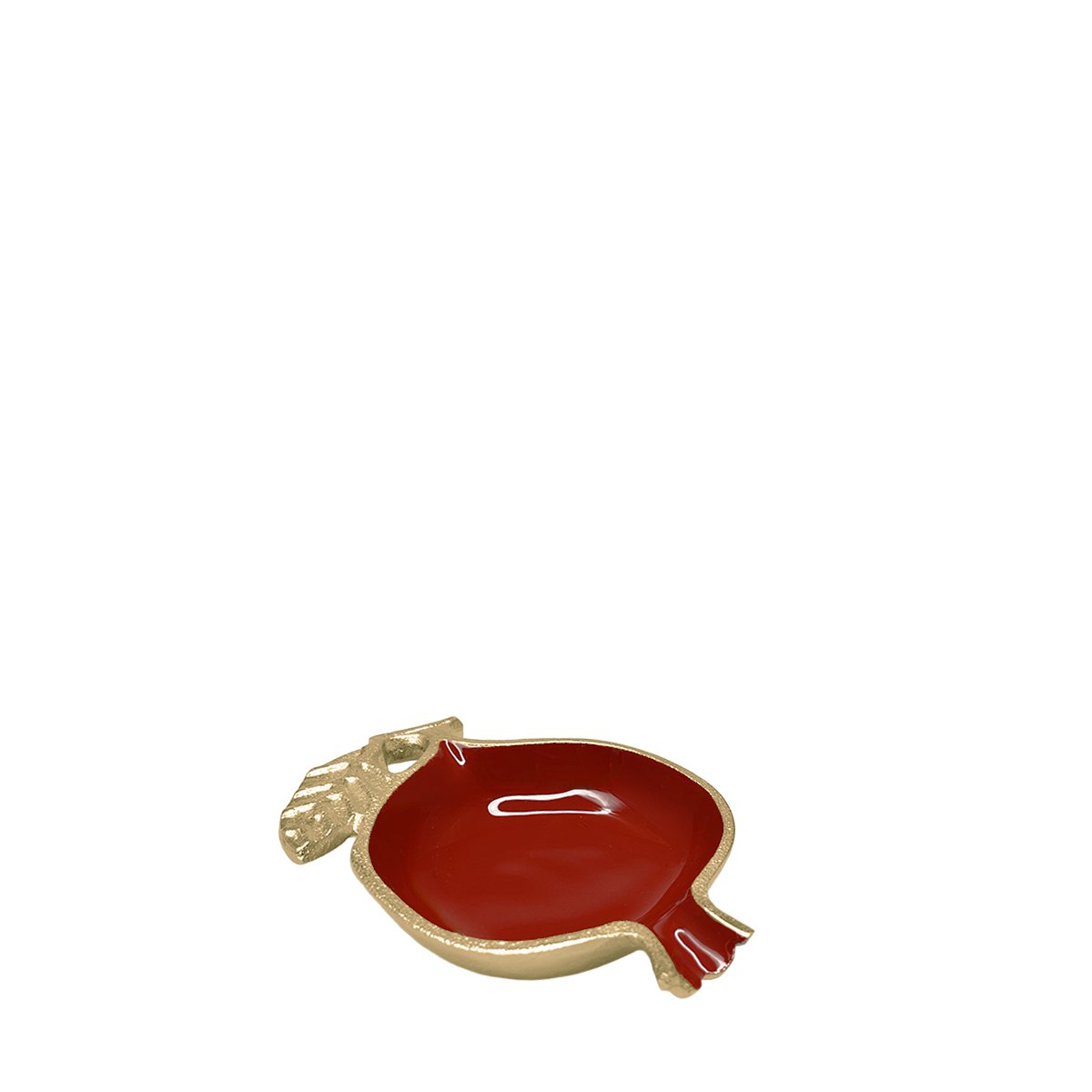 Red and gold pomegranate bowl