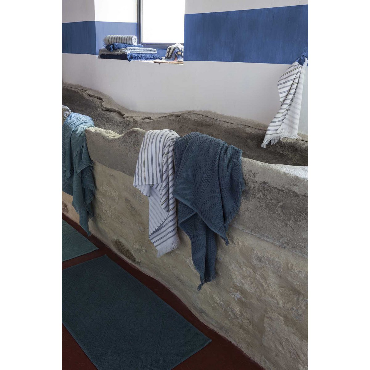 Enzo Green de Gris Bath Mat