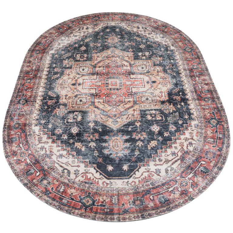 Rug Nora Red – Oval 160 x 230 cm
