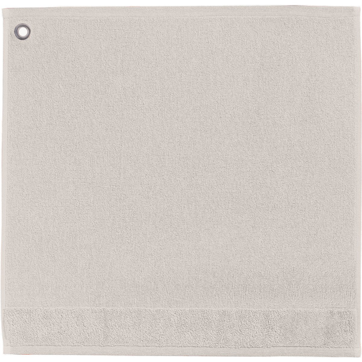 Linen curl eyelet hand towel 50 x 50