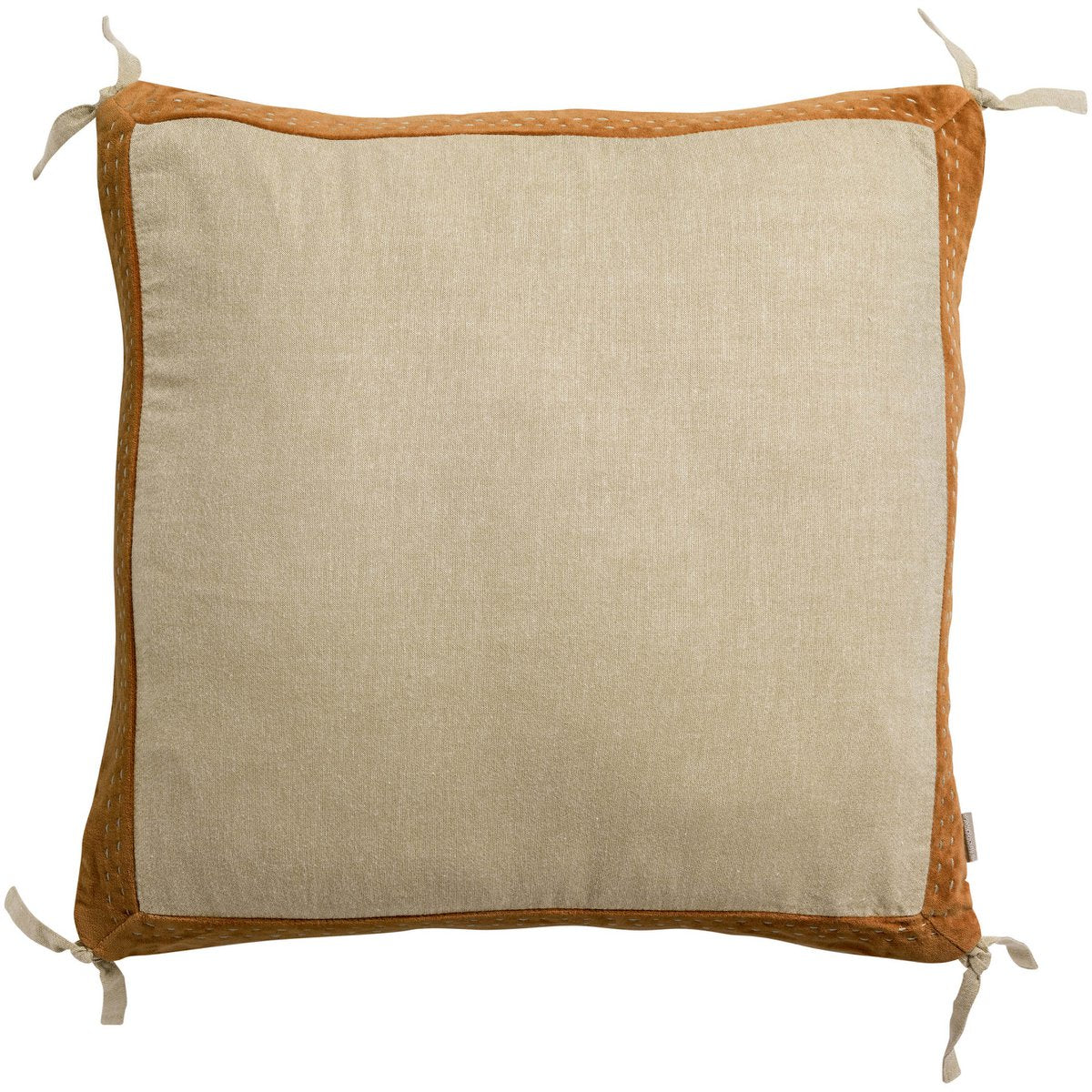 Elise Chambray Rust cushion 45 x 45