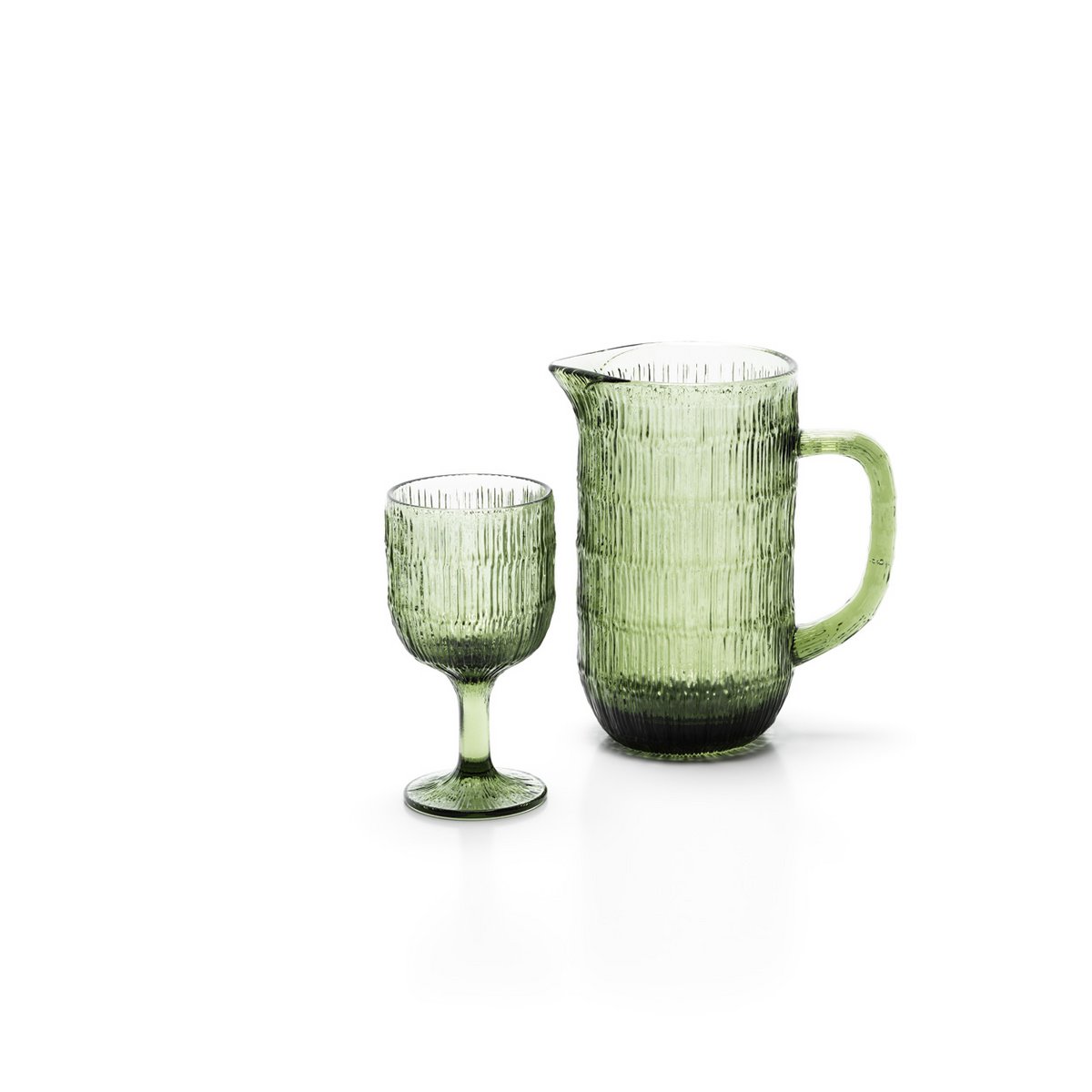 The Moss Ripple Pitcher - Green