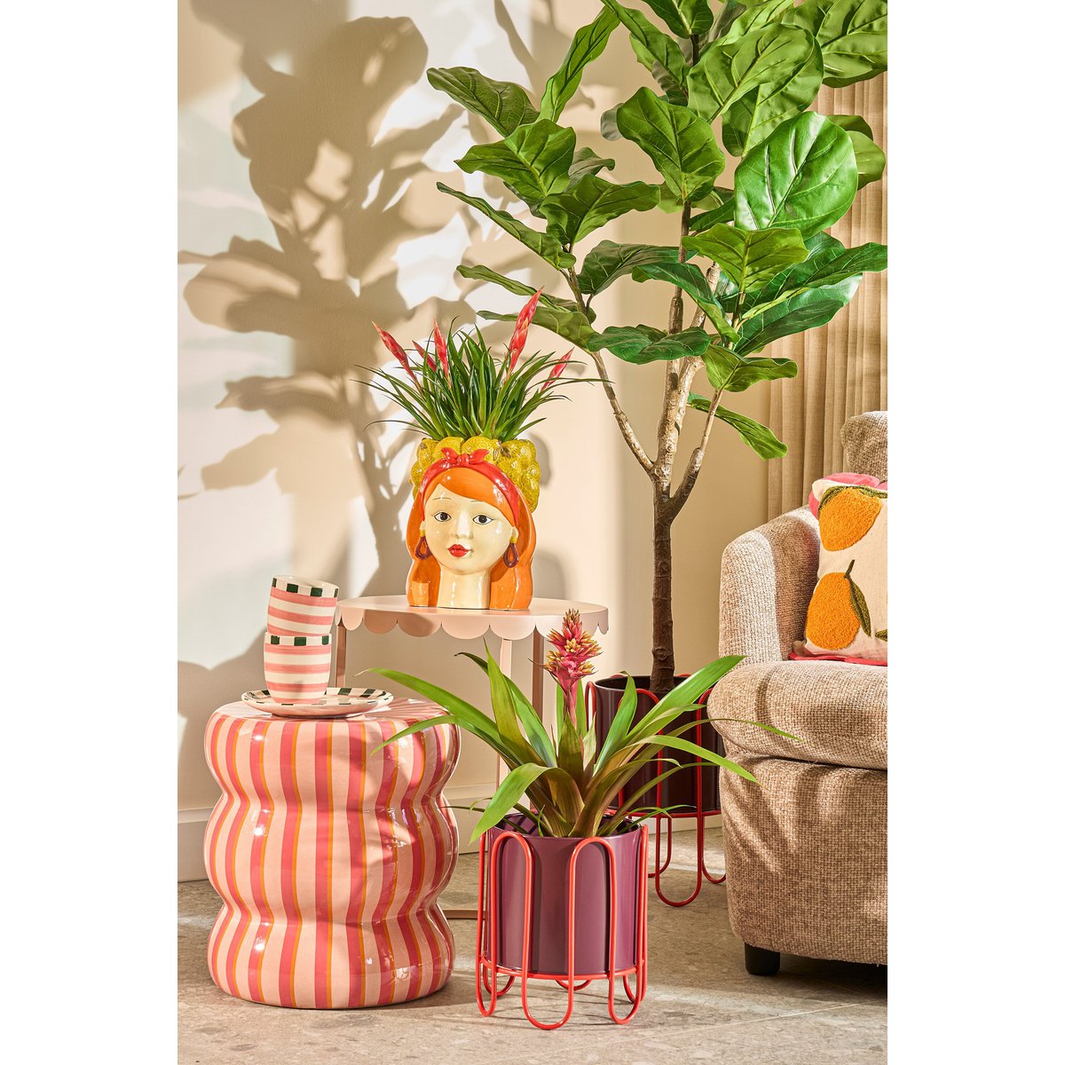 Flowerpot inside Funny Yellow