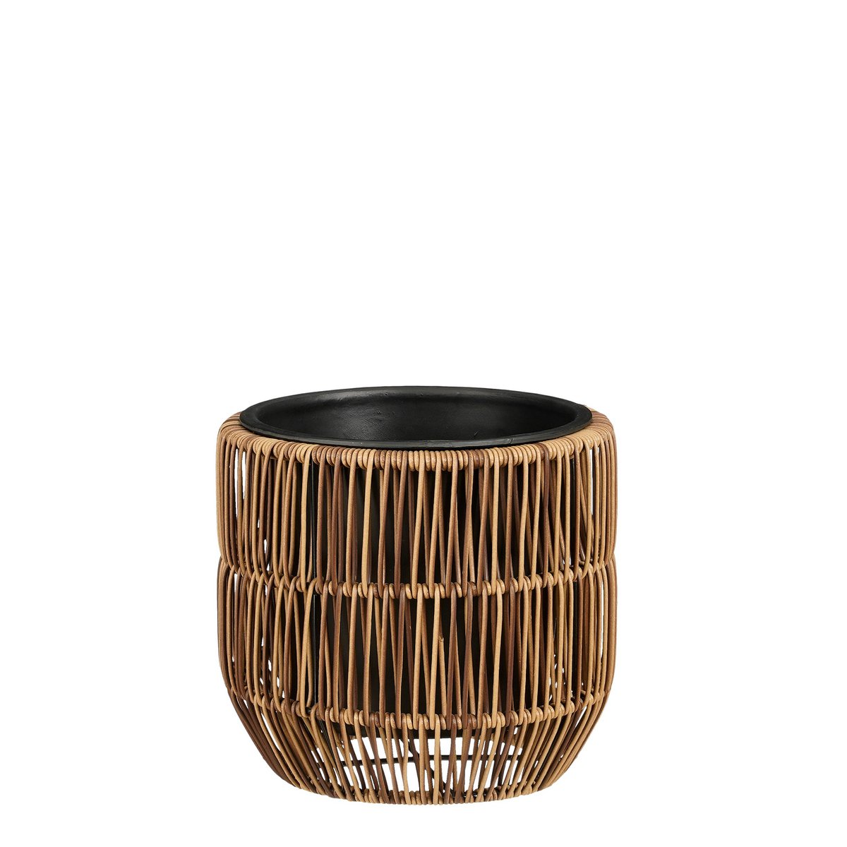 Flowerpot outside Peta Dark brown