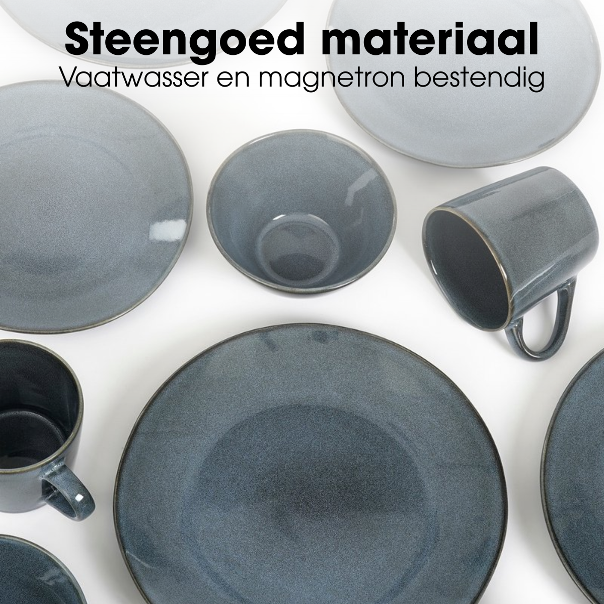 Crockery set Racco Anthracite