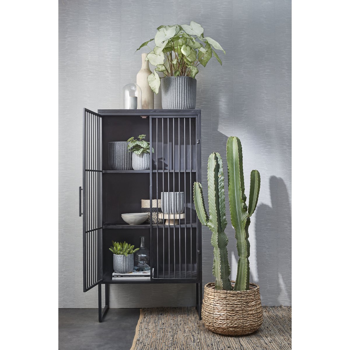 Plant basket set Avalon Light brown
