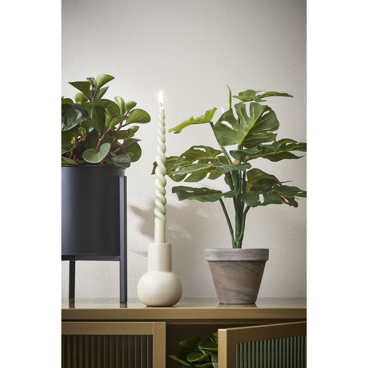 Artificial plant Monstera green