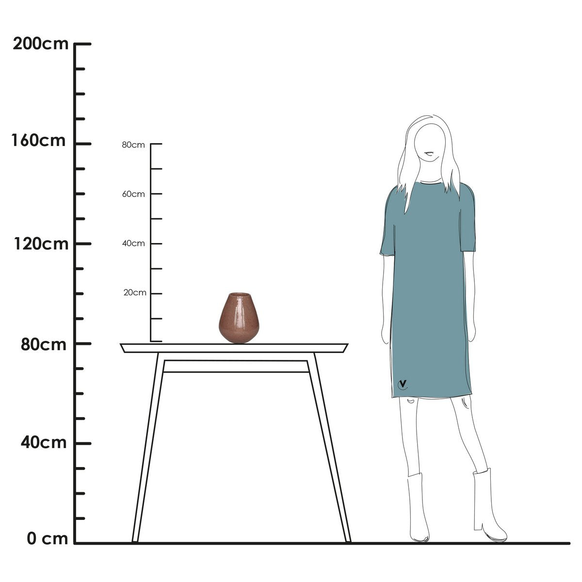 Vase - Tasman Elite brown