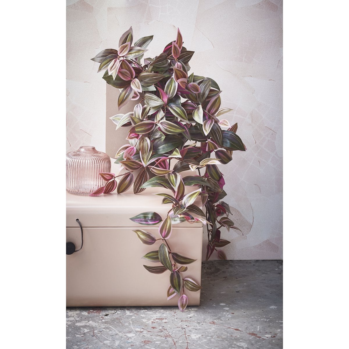 Artificial hanging plant Tradescantia Dark Red