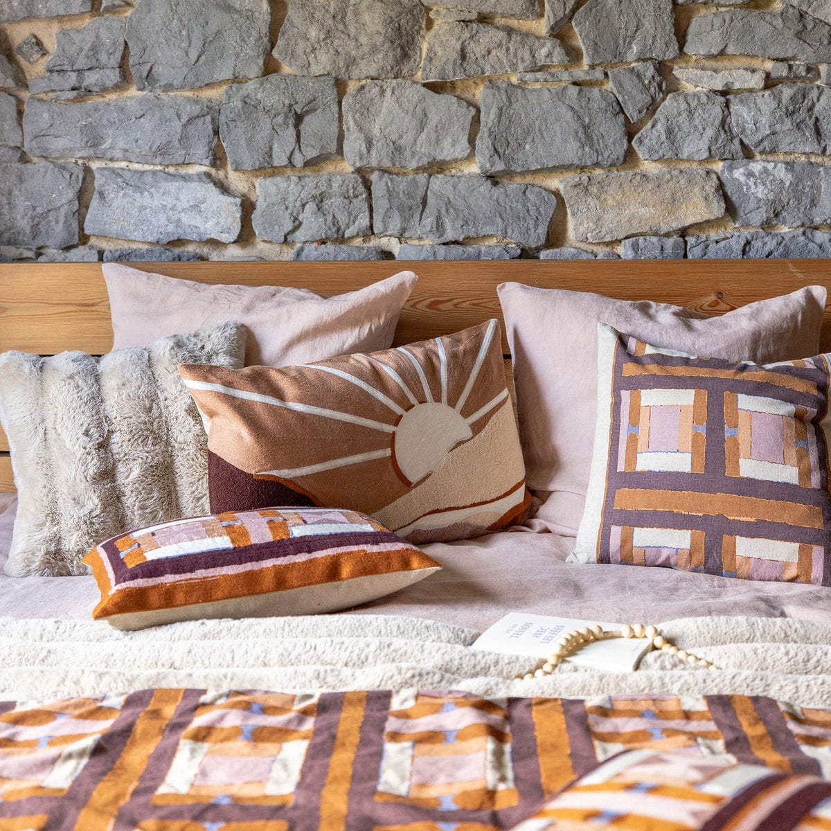 Tahu Copper print cushion 45 x 45