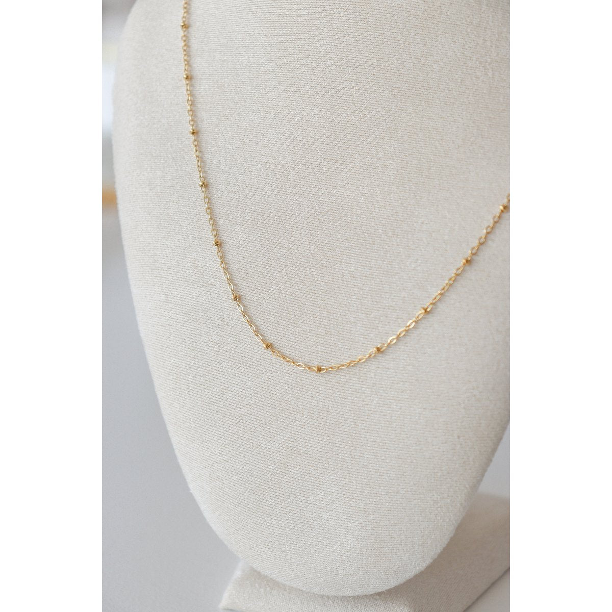 Basis Ketting Bolletjes - kies je lengte - Goud