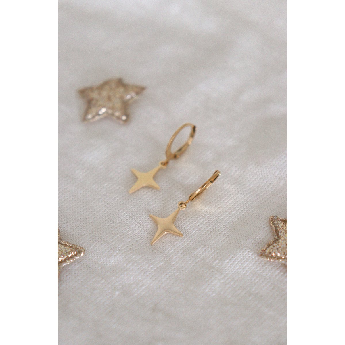 Star Earrings - Gold