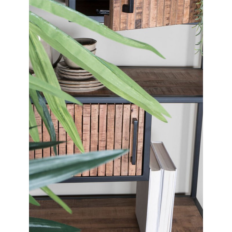 Cupboard Loek 210 x 80 cm – Brown Mango wood