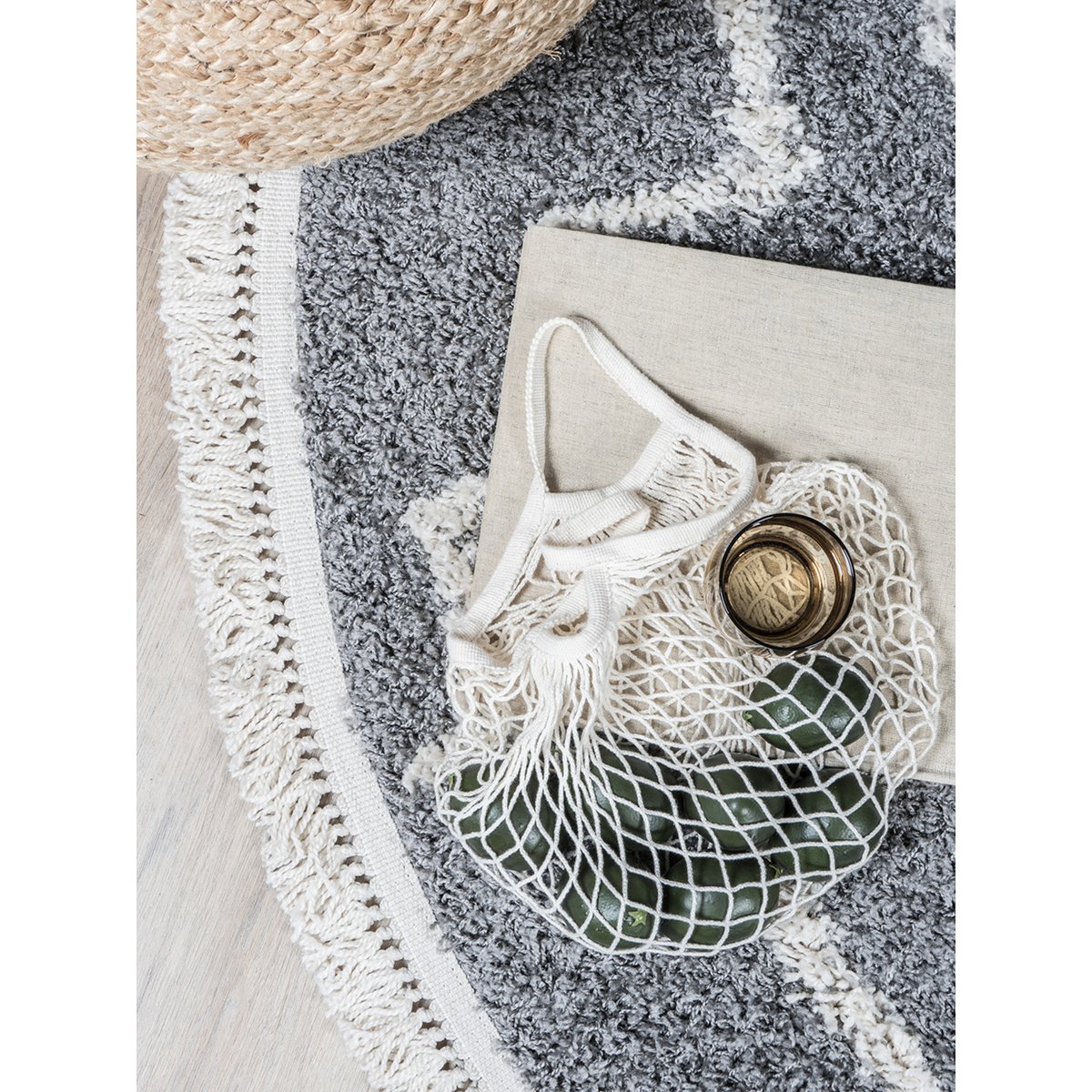 Rug Marrakesh Gray Round ø120 cm