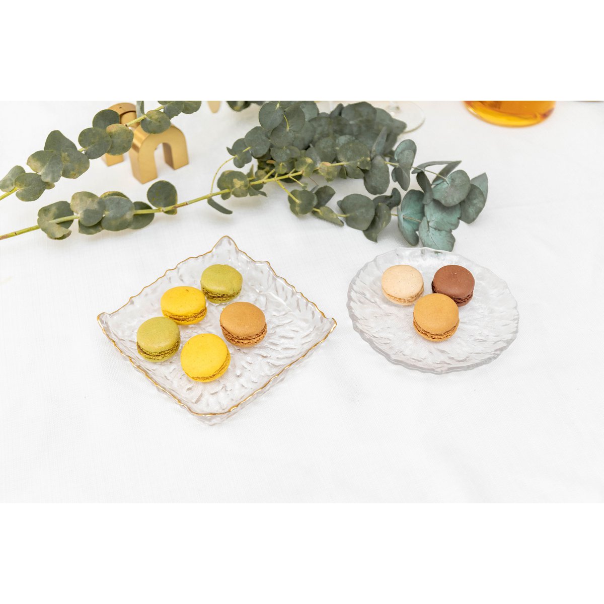 ROUND GLASS CUP 15.5X15.5X2.5CM