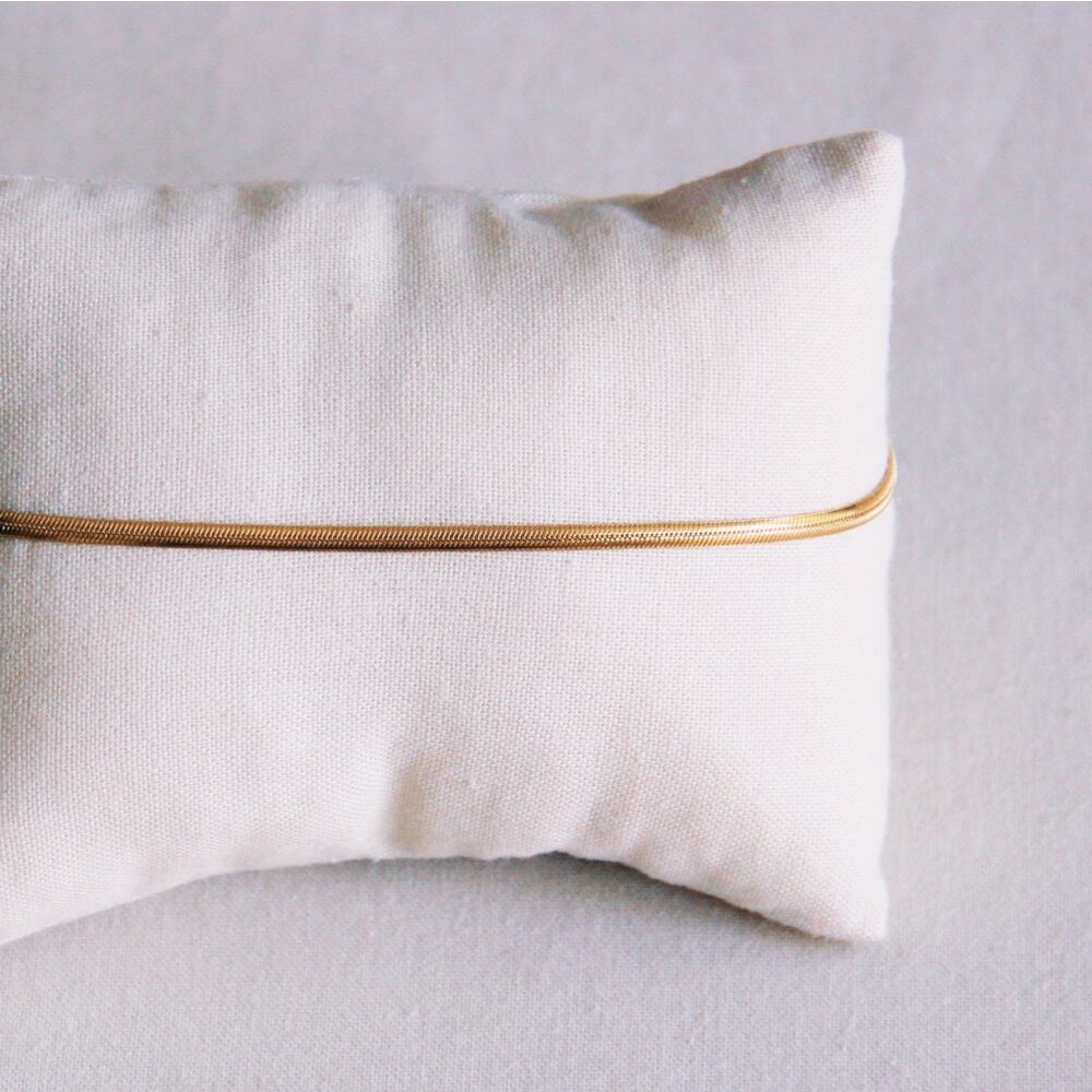 Anklet flat snake - gold
