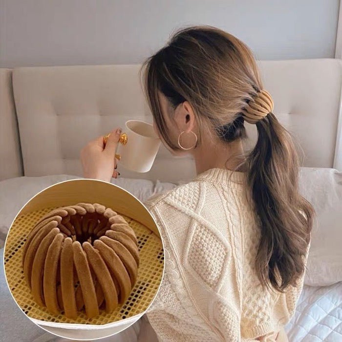 Geometric Bird Nest Elastic Hair Bubbles