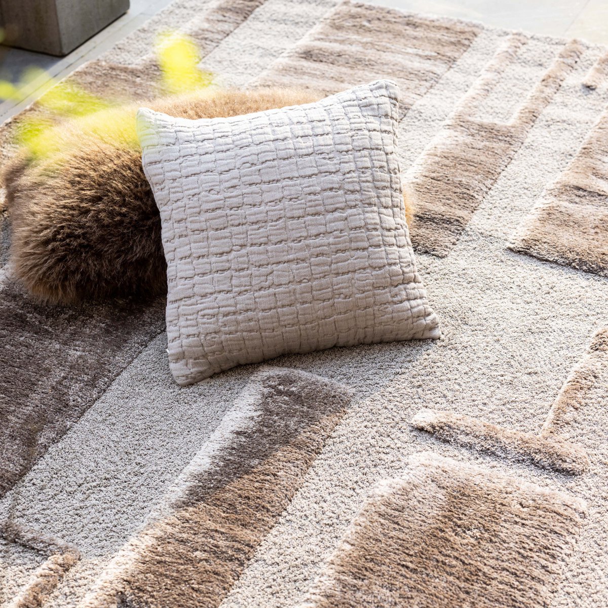 Recycled carpet Louka Noisette 200 x 290 x 2