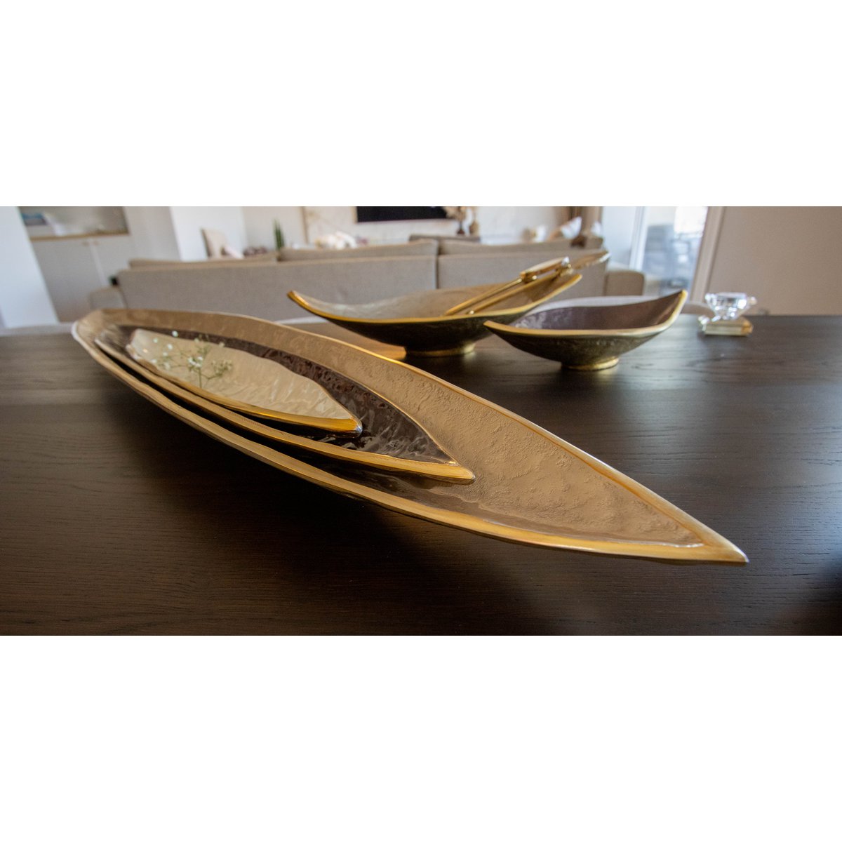 Aluminum brown decorative cut 69.5x14x4.5cm