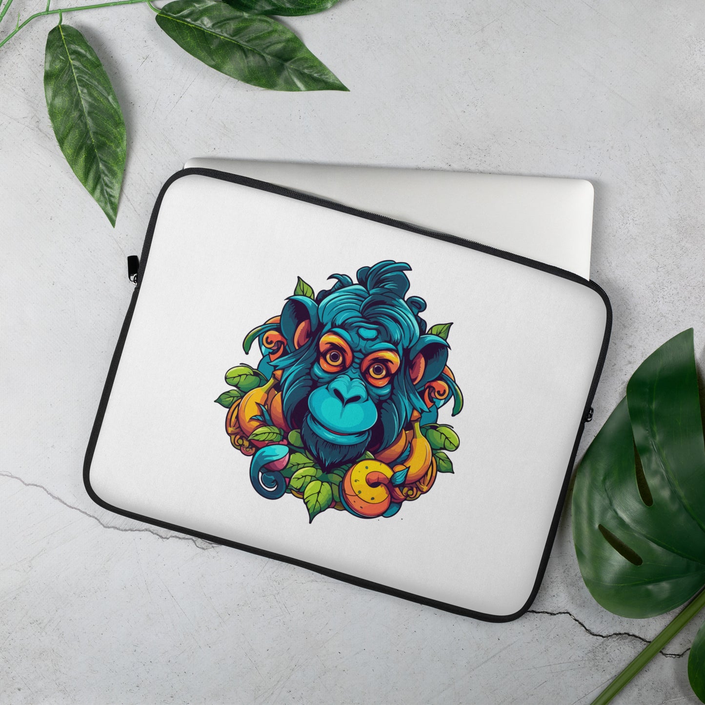 Vibrant Vibes Monkey Laptop Sleeve