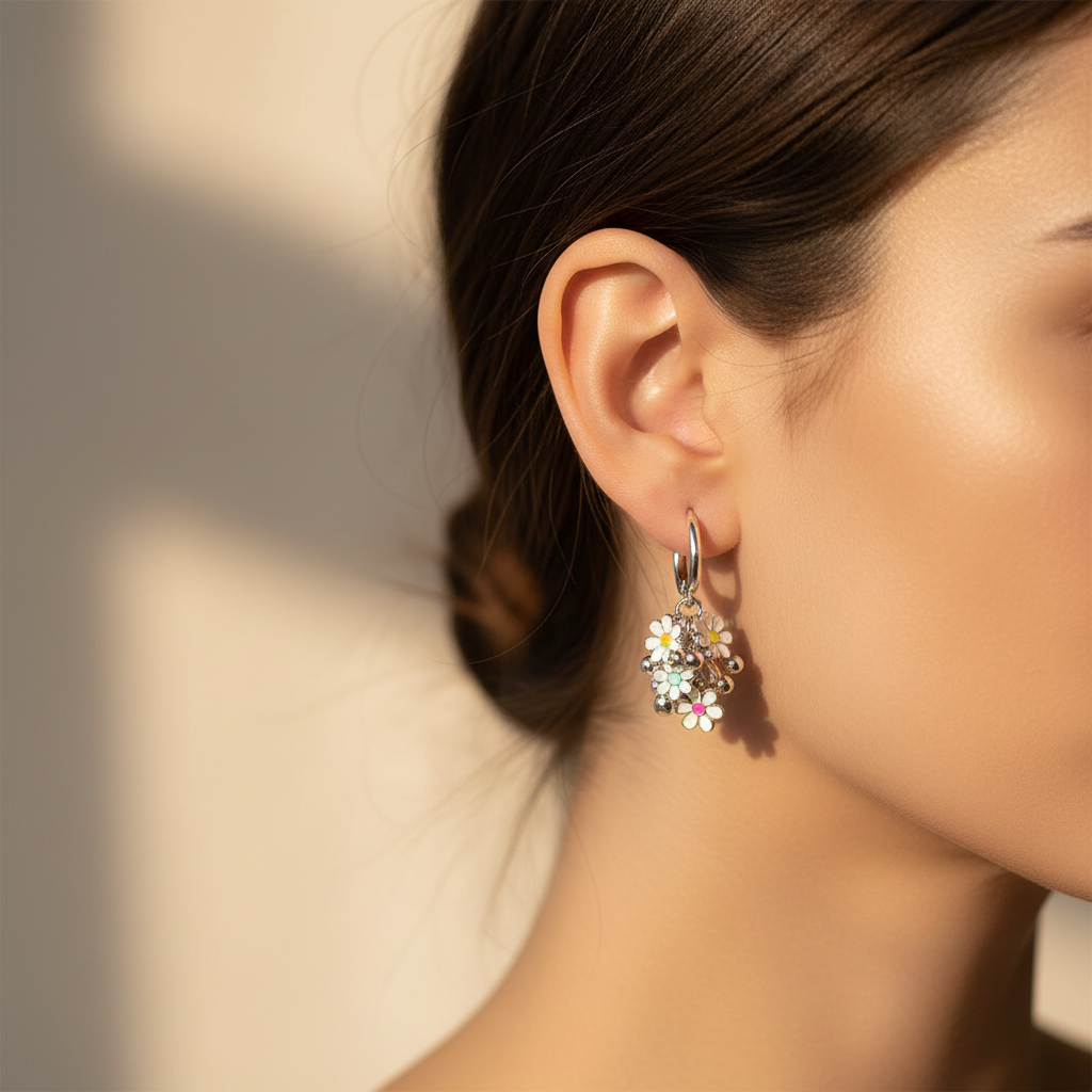 Wildbloem Earrings - Silver