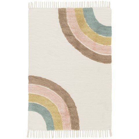 RAINBOW cotton children's rug