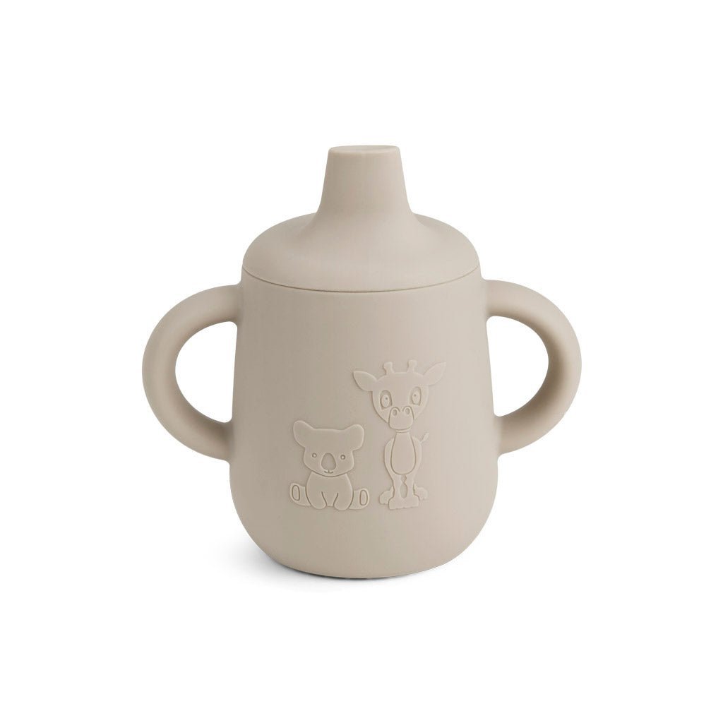 Aiko silicone cup with sippy lid