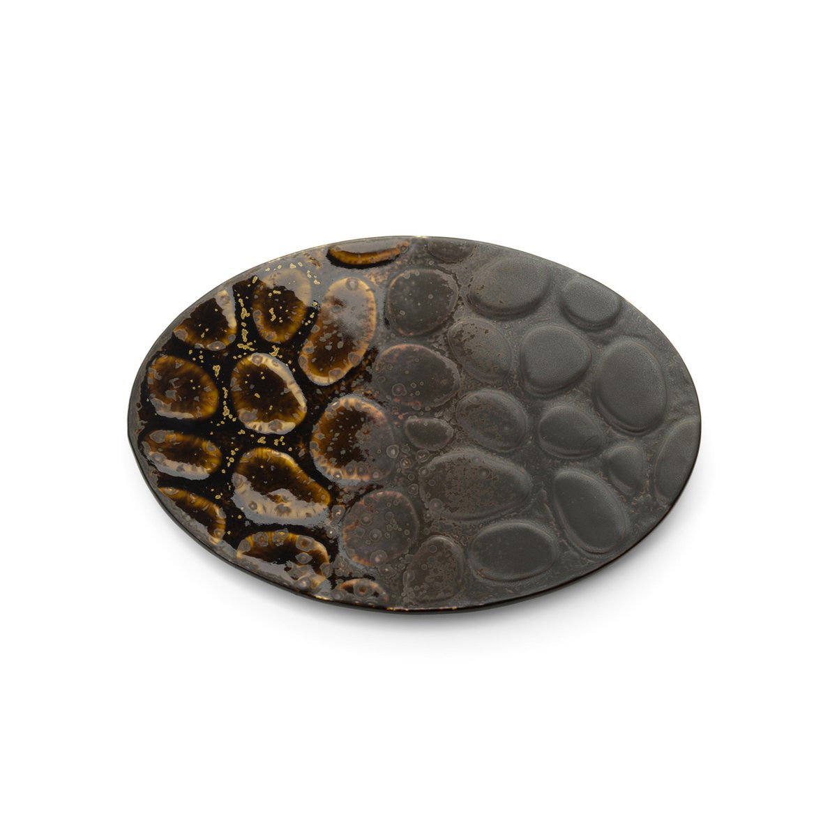 The Merapi Oval Plate - Brown