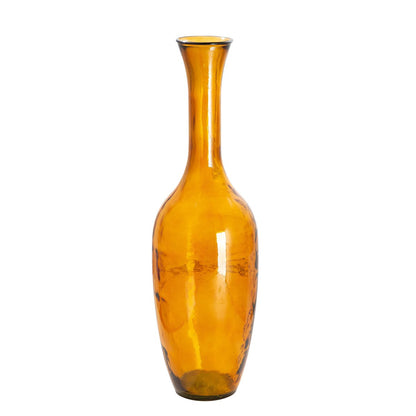 Glass floor vase "Arturo" amber