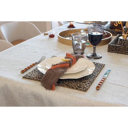 Leopard plate 30x30x0.5cm