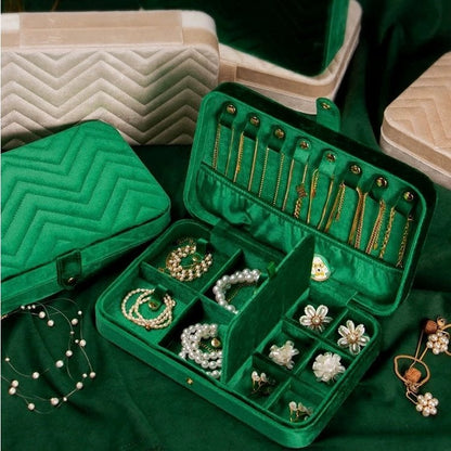 Luxury Velvet Large Jewelry Box