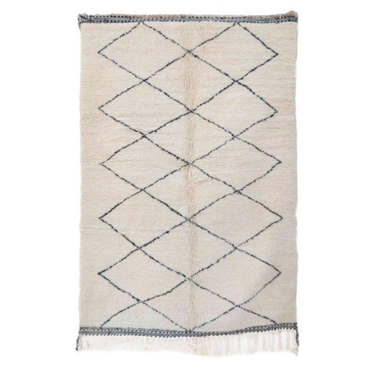 Pure wool Moroccan Berber rug 158 x 256 cm