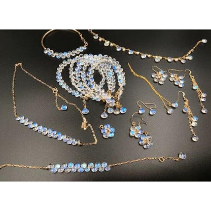 Sri Lanka Moonstone Waterdrop Beads Bracelet
