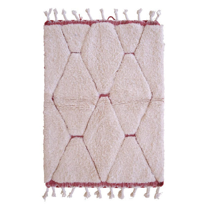 Pure wool Moroccan Berber rug 107 x 148 cm