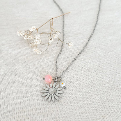 Flowering & Balance Necklace - Silver