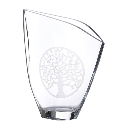 Glasart Deco slanted vase “Tree of Life”