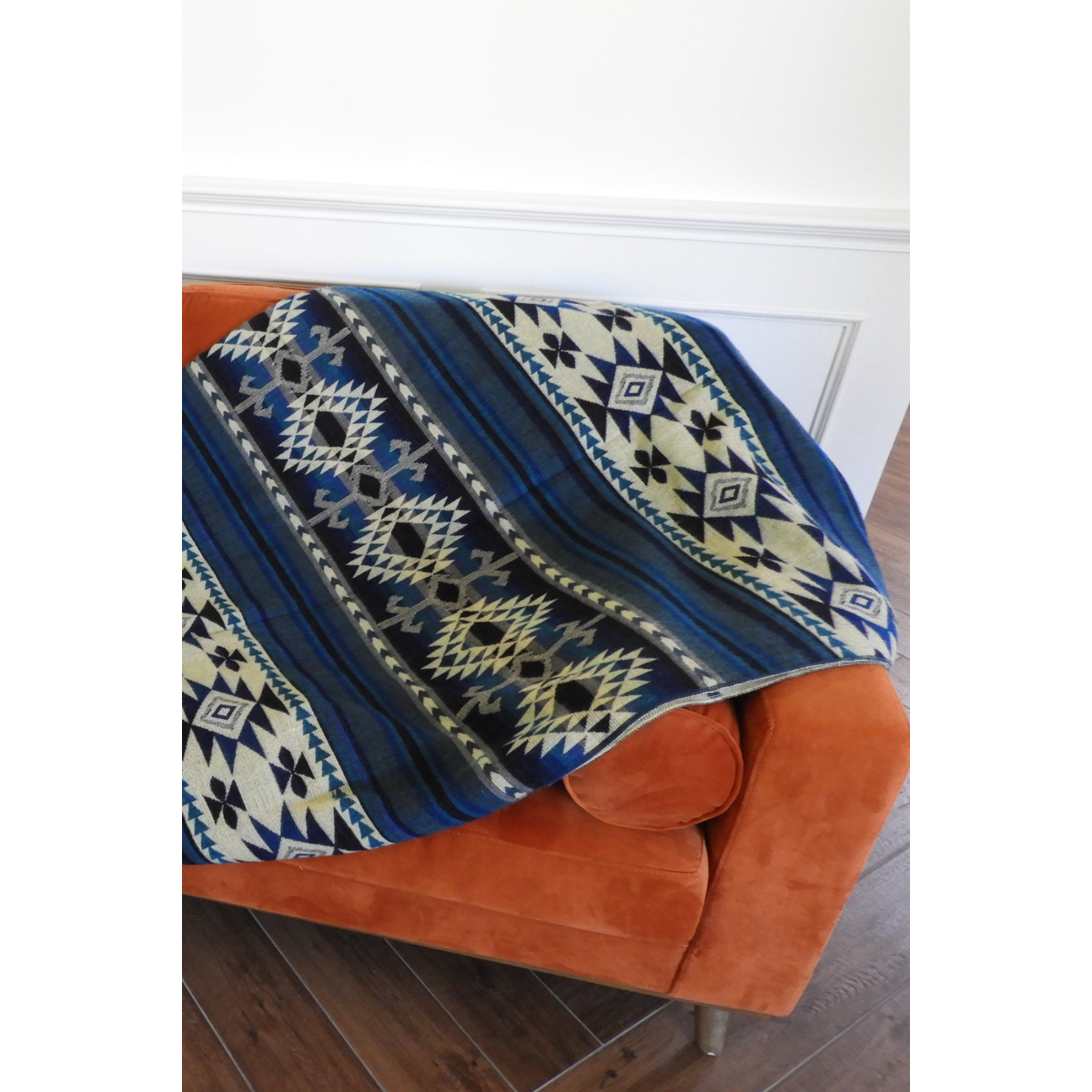 Ecuadorian alpaca blanket | native blanket | Cotopaxi Blue