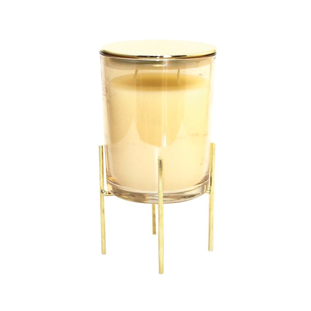 Vanilla perfume candle with Metal Dore support
