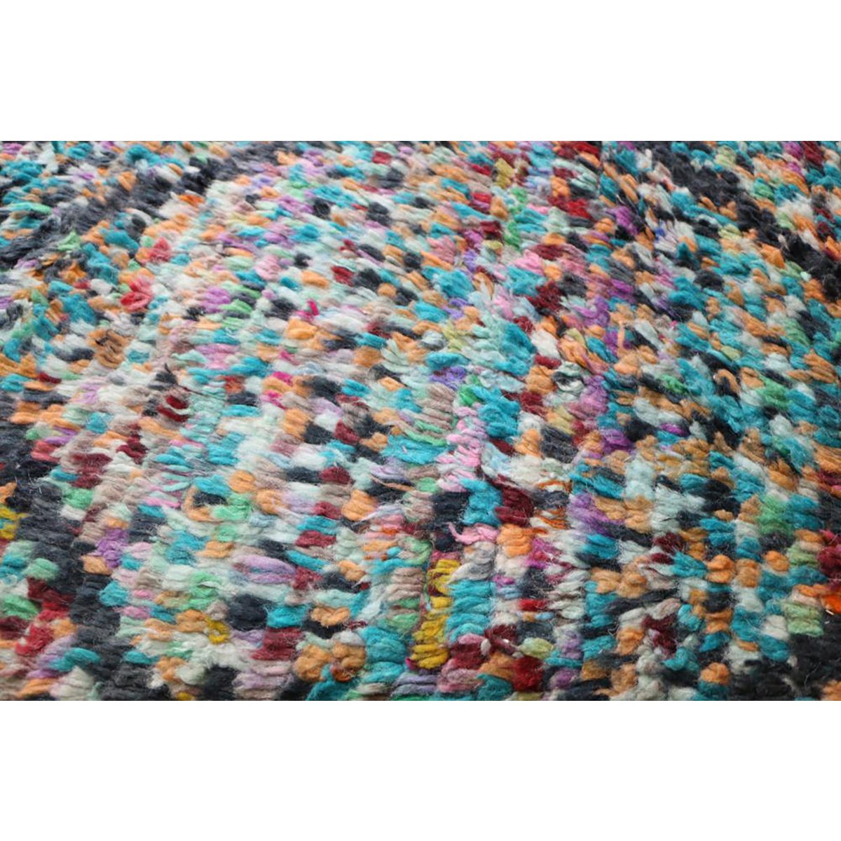 Pure Berber wool hallway rug 75 x 304 cm