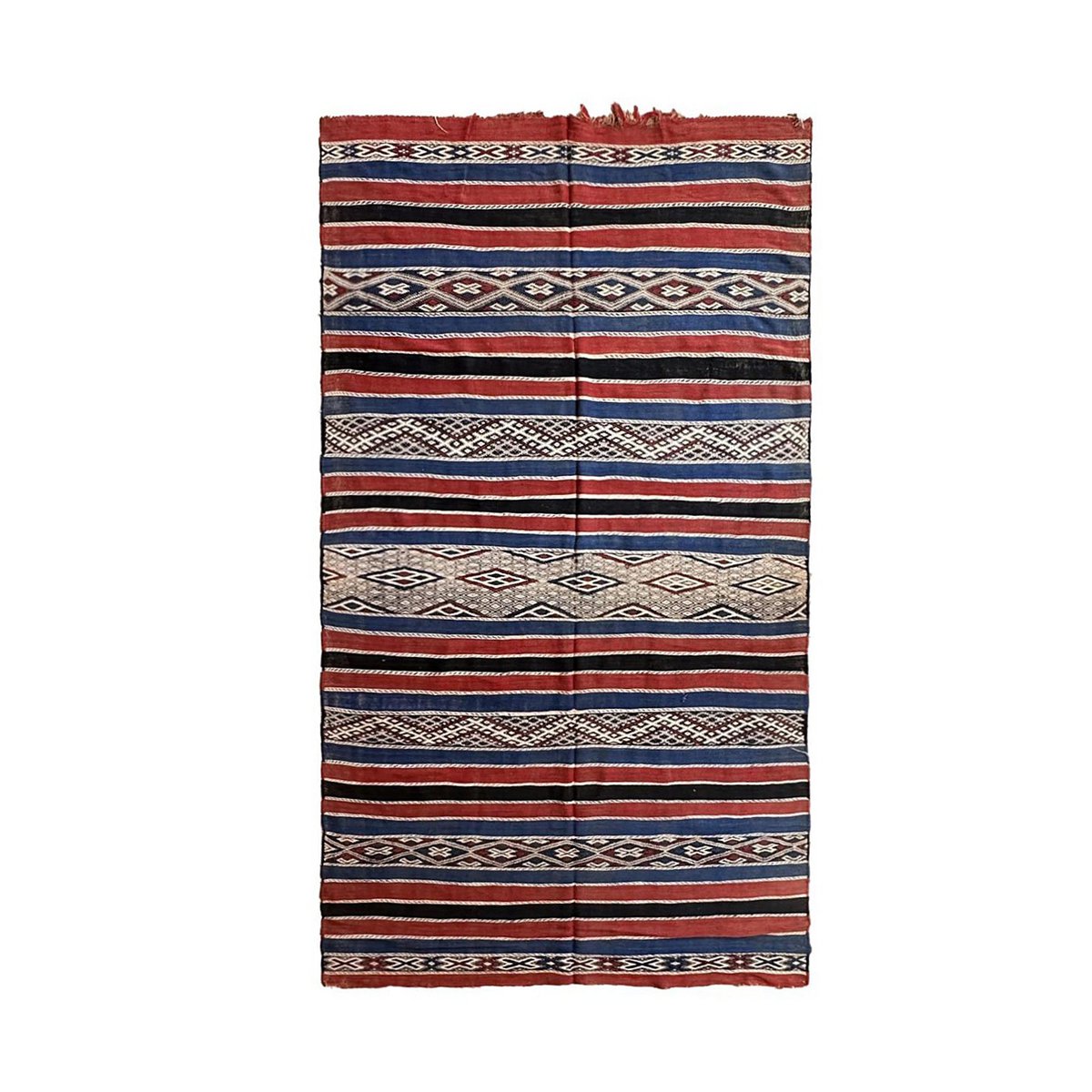 Moroccan Berber rug in wool and cotton 157 x 296 cm