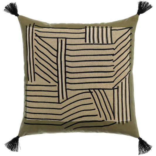 Kori Cedar embroidered cushion 45 x 45