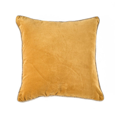 The Velvet Crush Cushion Cover - Mustard - 50x50