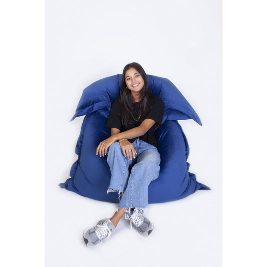 BEANBAG VELVET - ocean blue