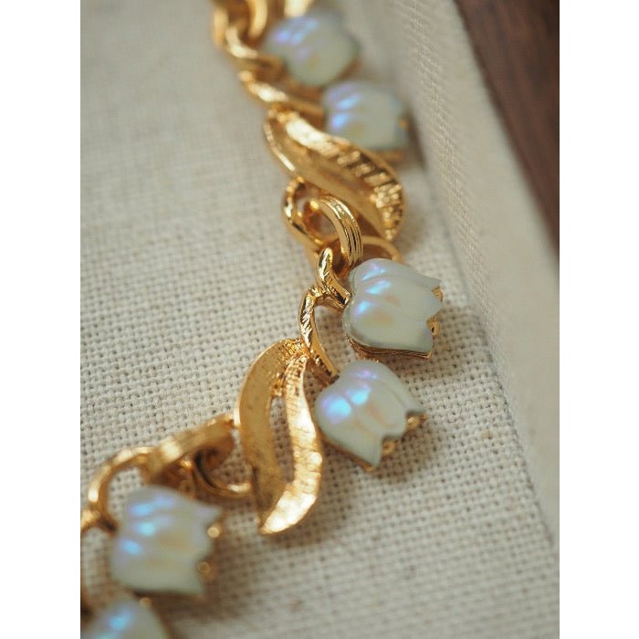 Moonlight Muguet - Vintage Lily of the Valley Necklace