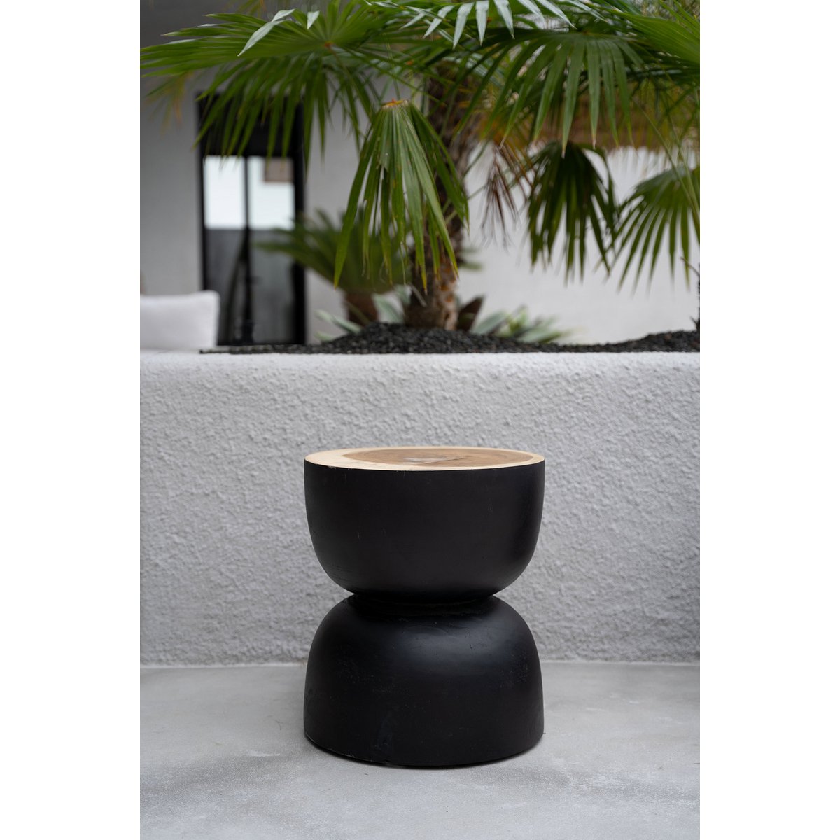 The Karbun Stool - Black Natural