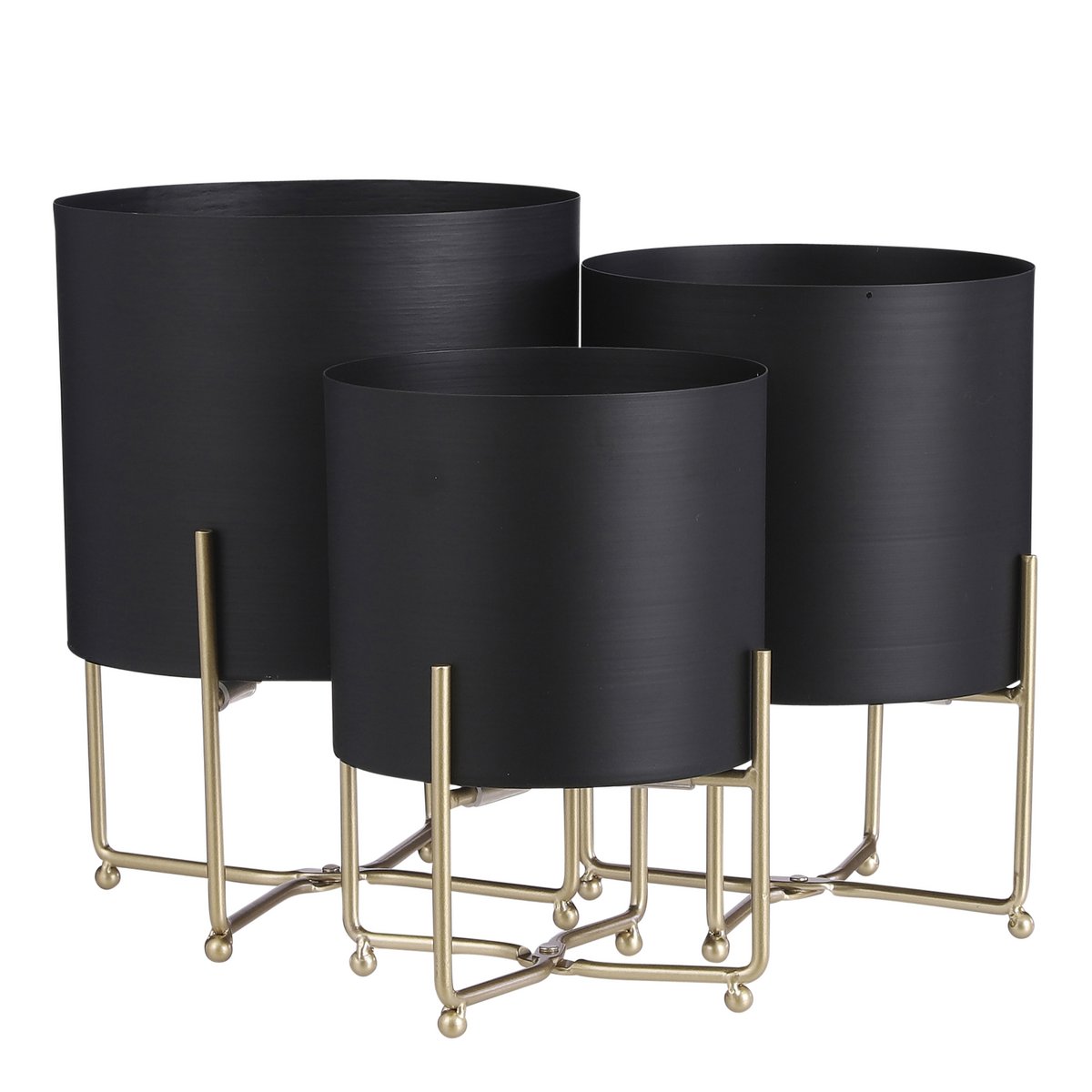 Plant stand set Aries Black