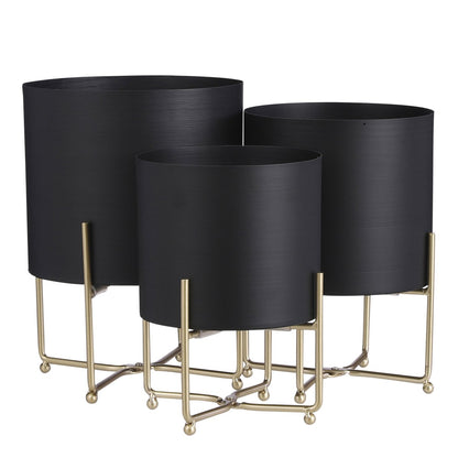 Plant stand set Aries Black