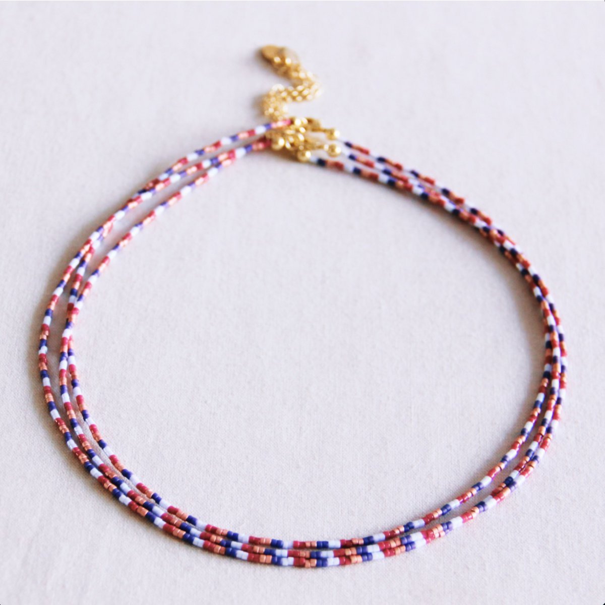 Miyuki necklace - Candy sweetheart