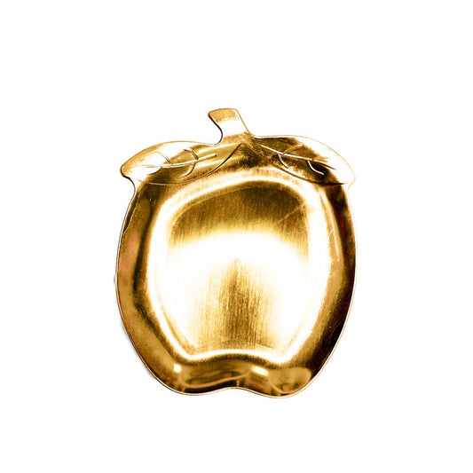 Small golden apple tray 32x26x2.5cm