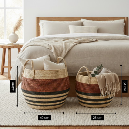 Storage basket set Brown